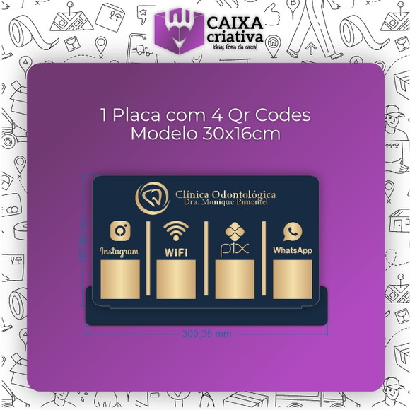 1 Placa Pix Personalizada