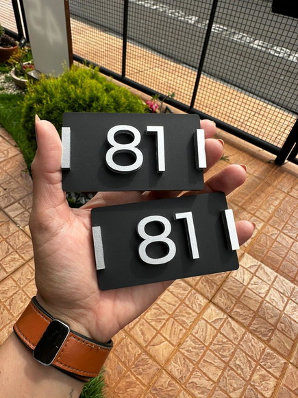 Algarismo Personalizado Apartamento 9x5cm