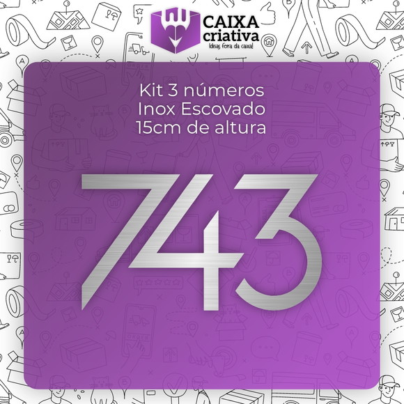 Algarismo Personalizado Inox