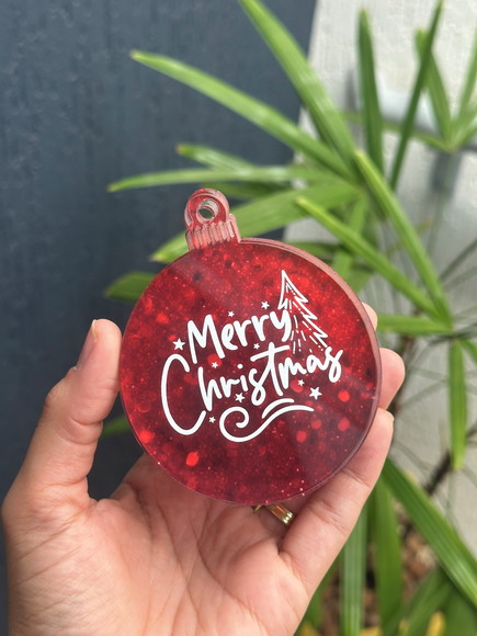 Kit 10 Bolas Enfeite de Natal Personalizado