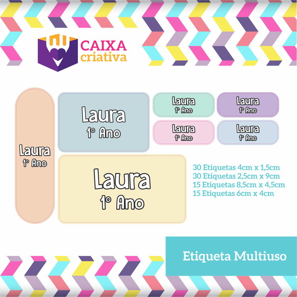 Kit de Etiquetas Candy - Volta às aulas