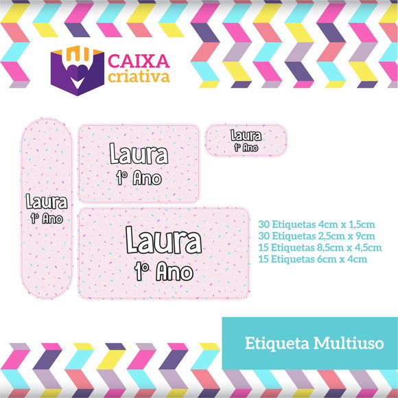 Kit de Etiquetas Confeti