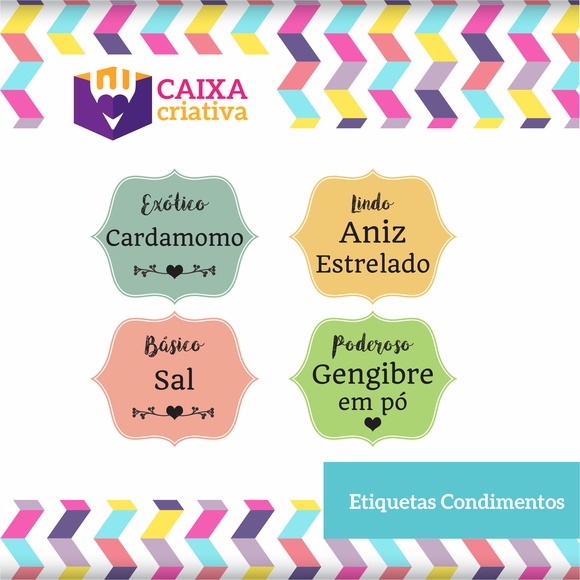 Kit de identificação de condimentos