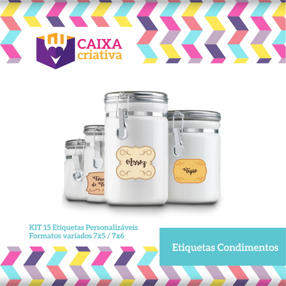 Kit de identificação de condimentos