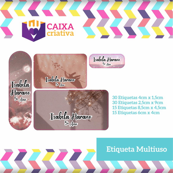 Kit Etiquetas Adesivas - Aesthetic
