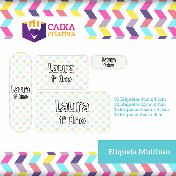 Kit Etiquetas Adesivas - Dots
