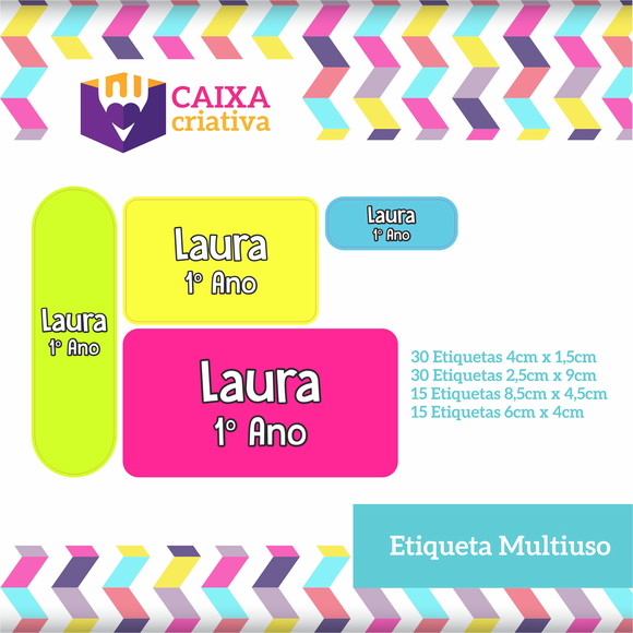 Kit Etiquetas Adesivas - Neon