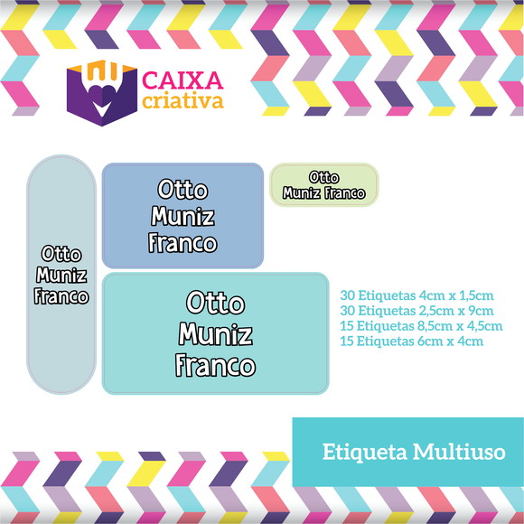 Kit Etiquetas Escolares - Candy azul