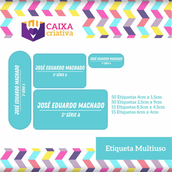 Kit Etiquetas Escolares Cores