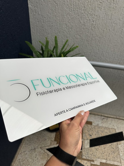 Placa Comércio Acrilico - Efeito Cristal 40x24 Impressão Uv