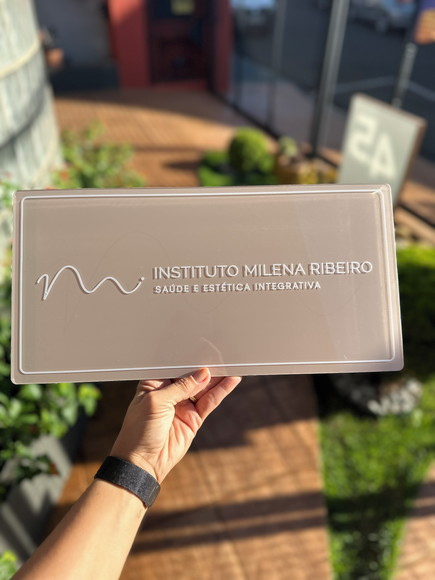 Placa Comércio Acrilico Adesivo Frontal 40x20 Impressão Uv - Imagem 3