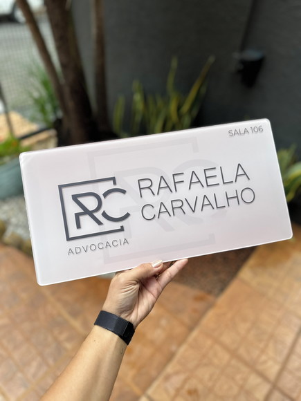 Placa Comércio Acrilico Adesivo Frontal 40x20 Impressão Uv - Imagem 5