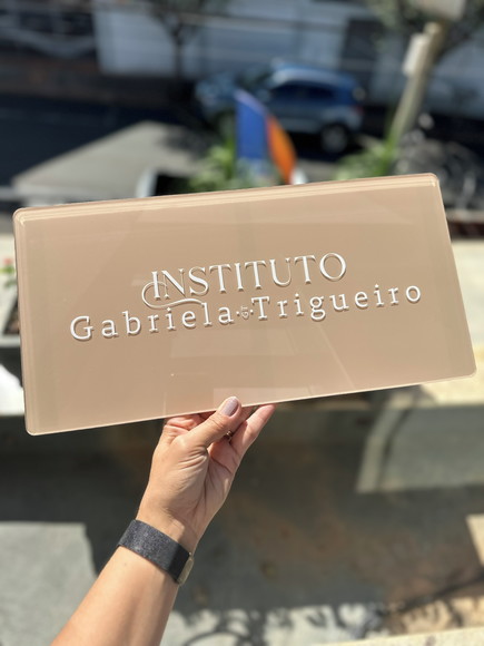 Placa Comércio Acrilico Adesivo Frontal 40x20 Impressão Uv - Imagem 5