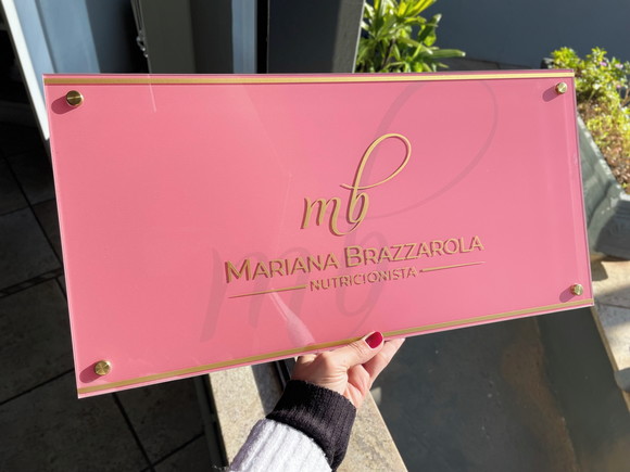 Placa de Comércio - Acrílico 50x25cm