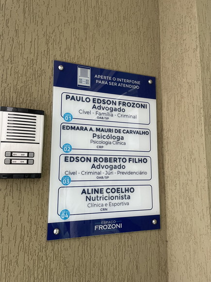 Placa de Comércio - Frente 30x60