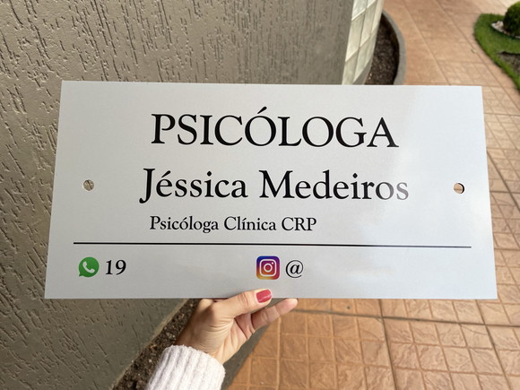 Placa de Comércio - Frente 50x25