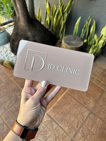 Placa de Comércio Acrilico - Frente 10x20 + Impressão Uv