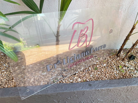 Placa de Comércio em Acrílico - Frente 80x40 - Imagem 3