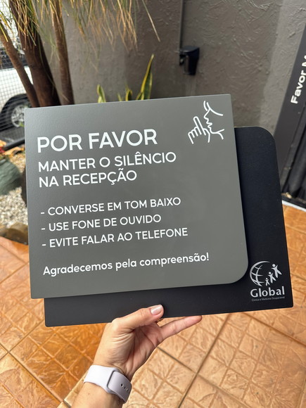 Placa de Identificação de Sala - Ametista 30x35 - Imagem 3