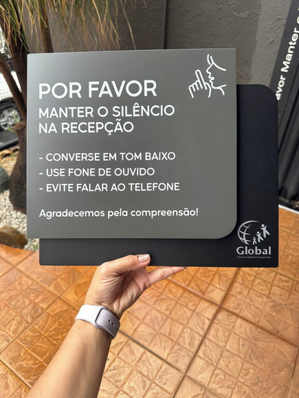 Placa de Identificação de Sala - Ametista 30x35 - Imagem 5
