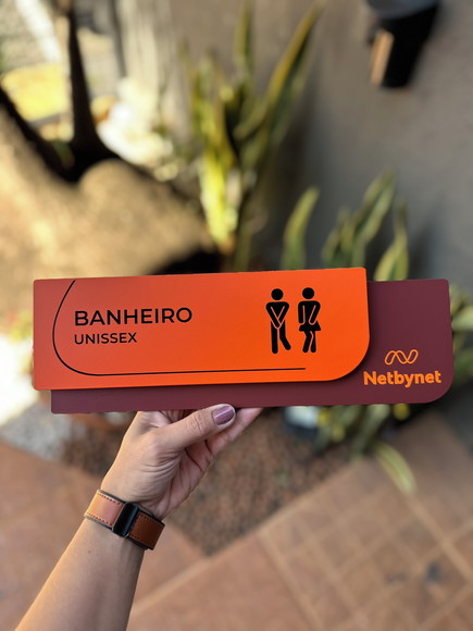 Placa de Identificação de Sala - Ametista 33x11,5