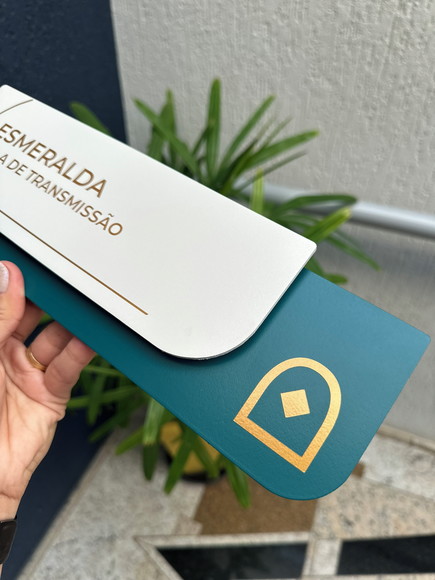 Placa de Identificação de Sala - Ametista 33x11,5 - Imagem 3