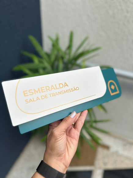 Placa de Identificação de Sala - Ametista 33x11,5