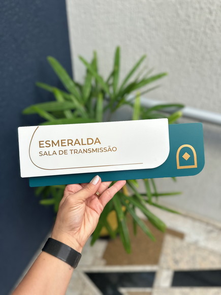 Placa de Identificação de Sala - Ametista 33x11,5 - Imagem 4