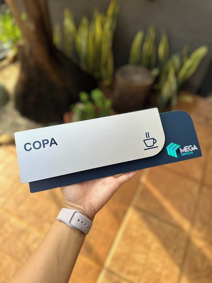 Placa de Identificação de Sala - Ametista 33x11,5 - Imagem 2