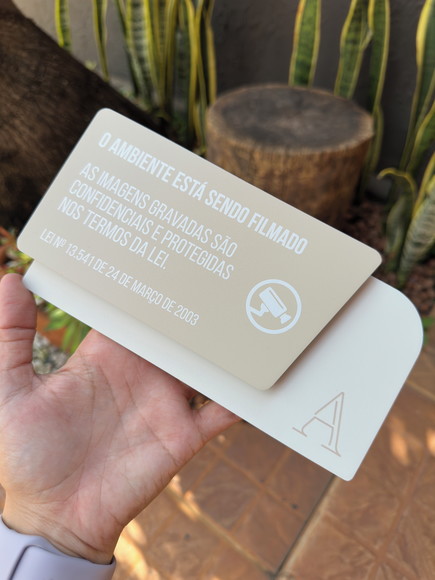 Placa de Identificação de Sala - Atria 20x10,5 - Imagem 3