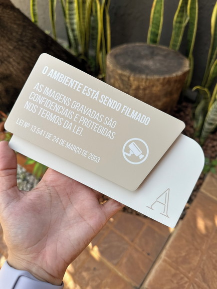 Placa de Identificação de Sala - Atria 20x10,5 - Imagem 4