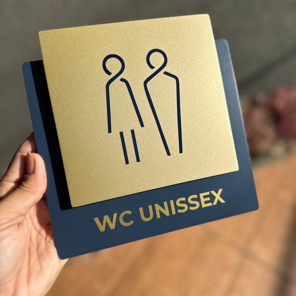 Placa de Identificação de Sala - Modelo Ágata