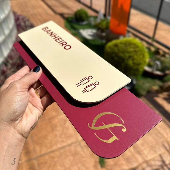 Placa de Identificação de Sala - Modelo Ametista - Imagem 3