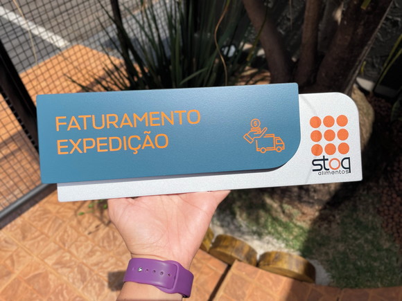 Placa de Identificação de Sala - Modelo Ametista - Imagem 2