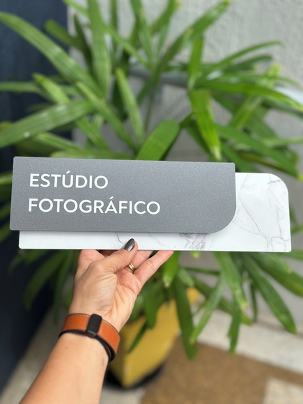 Placa de Identificação de Sala - Modelo Ametista Acrílico - Imagem 4