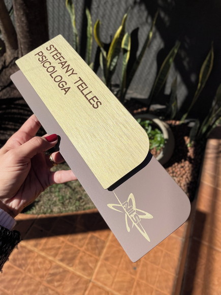 Placa de Identificação de Sala - Modelo Ametista Acrílico - Imagem 3