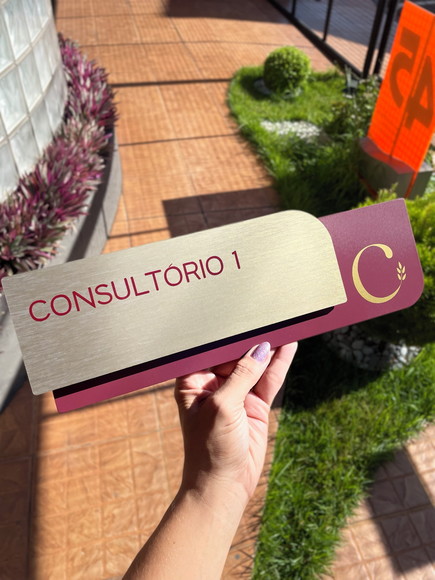 Placa de Identificação de Sala - Modelo Ametista Acrílico - Imagem 5