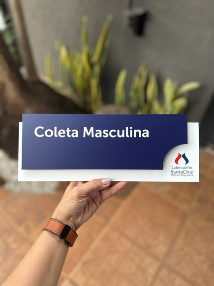 Placa de Identificação de Sala - Modelo Ardósia Acm