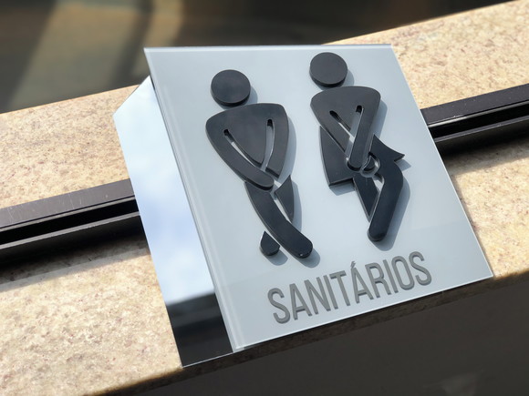 Placa de Identificação de Sala - Modelo Calcita Acrílico