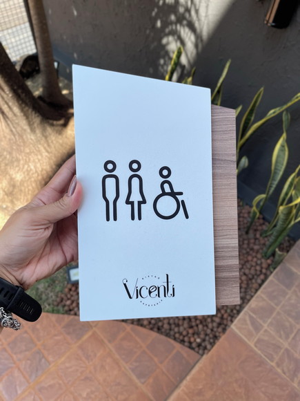 Placa de Identificação de Sala - Modelo Calcita mdf - Imagem 5