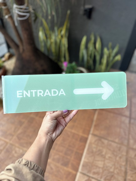 Placa de Identificação de Sala - Modelo Caulim Acrílico - Imagem 3