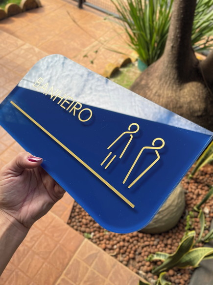 Placa de Identificação de Sala - Modelo Caulim Acrílico - Imagem 5