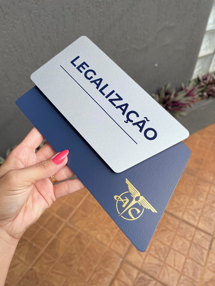 Placa de Identificação de Sala - Modelo Cianita - Imagem 4