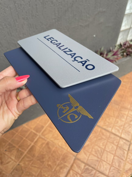 Placa de Identificação de Sala - Modelo Cianita - Imagem 3