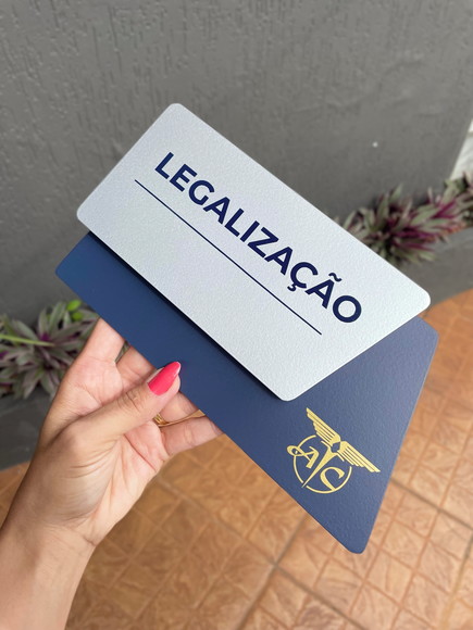 Placa de Identificação de Sala - Modelo Cianita - Imagem 2