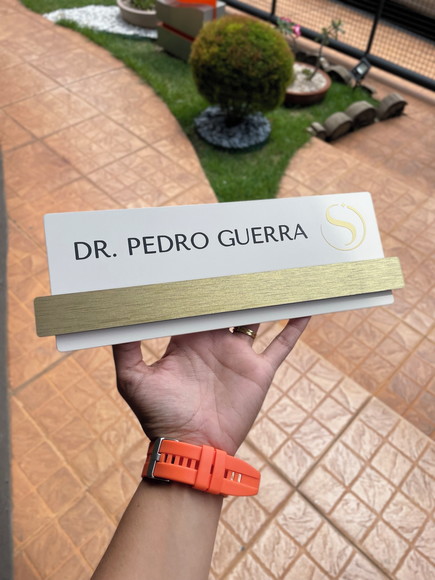 Placa de Identificação de Sala - Modelo Esmeralda