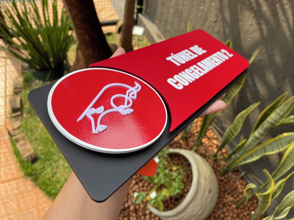 Placa de Identificação de Sala - Modelo Jaspe - Imagem 5
