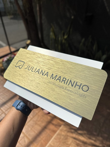 Placa de Identificação de Sala - Modelo Topázio 17x13 - Imagem 5