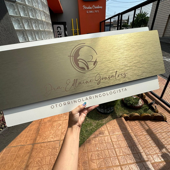 Placa de Identificação de Sala - Modelo Topázio 75x30 - Imagem 5