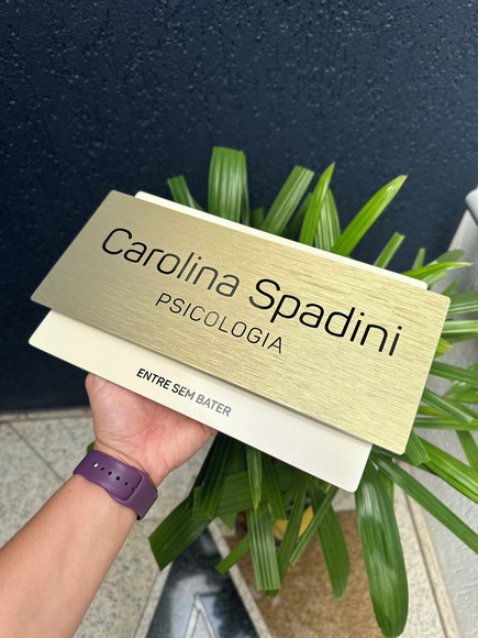 Placa de Identificação de Sala - Modelo Topázio Acrílico - Imagem 5